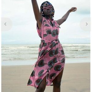 Osei Duro Tropicana Dress in Tunnel of Love (L)